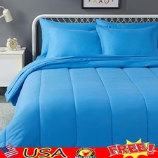 Soft Microfiber Comforter Set 90x90 Bed Sheets Pillow Shams All Season Use