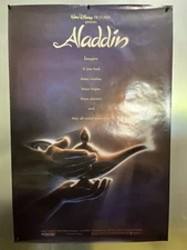 Vintage Original 1992 ALADDIN Theater Movie Poster, Rolled, SS, 27x40 No.03791