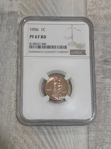 1956 1C Lincoln Cent NGC PF67 RD