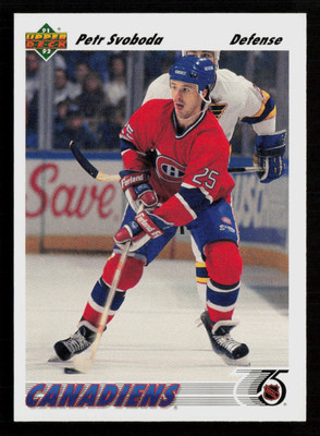 Petr Svoboda 1991-92 Upper Deck #285 Montreal Canadiens Hockey Card