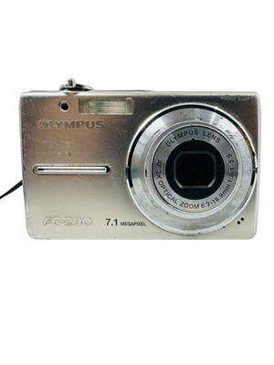 Olympus FE-230 7.1MP Digital Camera Silver PARTS/REPAIR (BLACK