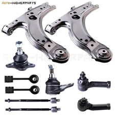 For 2001-2010 Volkswagen Beetle 10 Pcs Steering Tie Rod Ends Ball Joints Bars
