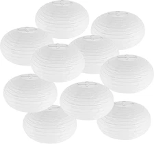 Paper Lanterns Party Decorations, Hanging White Paper Lanterns for Wedding En...