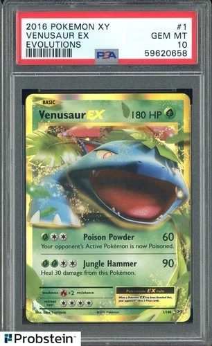 2016 Pokemon XY Evolutions #1 Venusaur EX PSA 10 GEM MINT