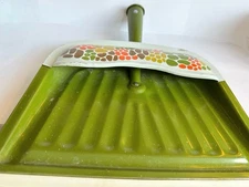 Vintage JV Reed Louisville, USA Metal Dustpan Green MCM Retro