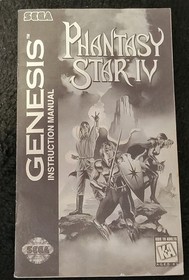 Phantasy Star 4 Sega Genesis Complete,  Clean, Tested Mint Condition !