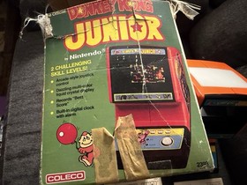 Vintage Donkey Kong Junior Jr COLECO Tabletop Mini Arcade Video Game CIB Boxed