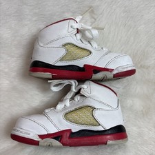 Air Jordan Retro 5 Size 5C Toddler 440890-120 EUC