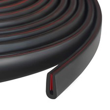 Rubber Edge Trim, 1/16" Self Adhesive Flexible U Channel Edge Protecter for Shee