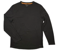 Omni-Wool Black Thermal Crew Base Layer Shirt Hiking Ski Outdoors Large