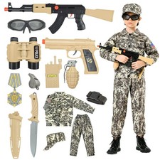 Kodvinp Army Costume For Kids, Military Soldier Costumes For Boys, Halloween ...