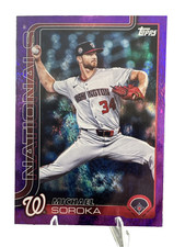Michael Soroka 2025 Topps Update - US347 Purple Rainbow Foil 183/250 Nationals