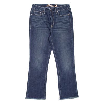 SEVEN7 Damenjeans Blau Regular Bootcut Stone Wash W29 L25