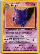 Gengar (20) Rare Fossil Unlimited 20/62 HP on eBay