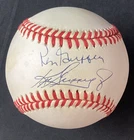 Ken Griffey Jr and Ken Griffey Sr. Dual Signed Rawling Baseball JSA Cert