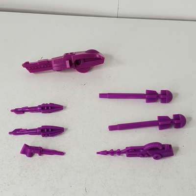 #ad 1994 Vintage Micro Machines Z bots Vortexx HQ Gun Missiles Accessory Lot Purple $29.99