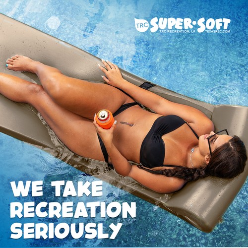 TRC Recreation Sunsation 1.75" Thick Foam Lounger Pool Float, Bronze (Open Box) - 第 5/11 張圖片