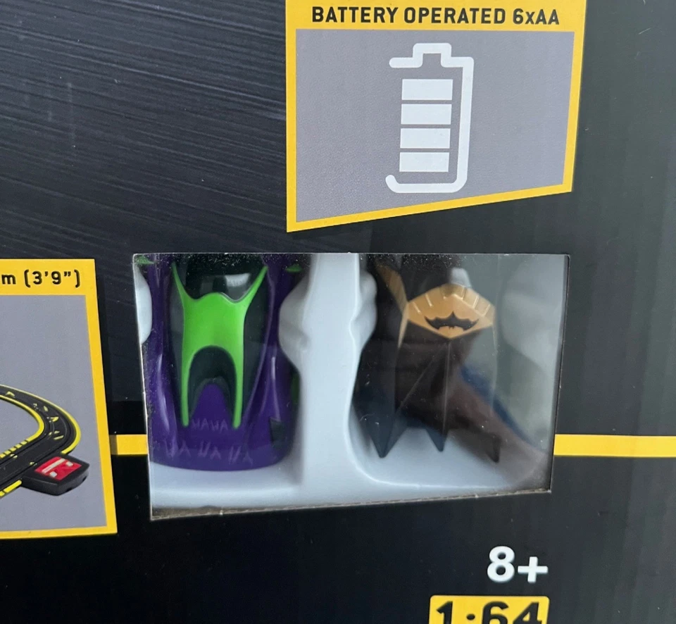 MicroScalextric DC BATMAN VS RIDDLER H.O. JUEGO DE CARRERAS Batería Coche Ranura G1155T Foto 2 de 4