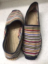 Toni Pons, Espadrilles Sz 39 NWOT Blanket Stripe