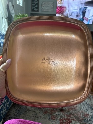 vintage Gregorian Solid Copper serving tray