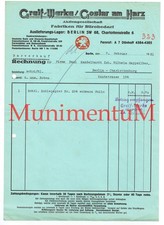 Greif-Werke GOSLAR a.H. Bürobedarf / Auslieferungslager BERLIN - Rechnung 1931