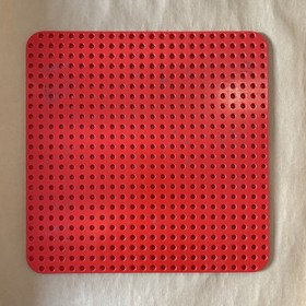 LEGO Duplo Red Baseplate Large Building Base Board 24x24 (15"x15")