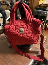 Brighton Red Karter Large Quilted Tote Bag - Heart to Heart Collection