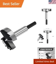 Serrated Edge 1-1/2 Inch Forstner Drill Bit for Precise Woodworking Applications