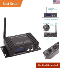 DMX 512 Controller 2.4G Wireless Transmitter Receiver LCD Display Power Adjus...