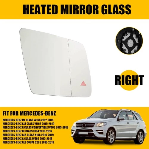 Passenger Side Mirror Glass Heat W/Blind Spot for Mercedes W166 C292 ML GLE GL C