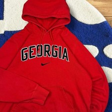 Nike Center Swoosh Georgia Bulldogs Red Hoodie XL
