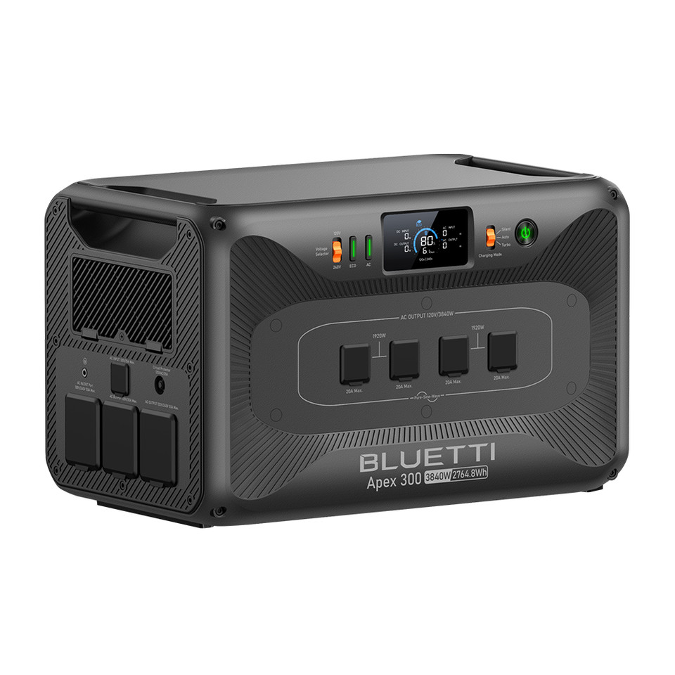BLUETTI Apex 300 3840W 2764.8W Portable Power Station+350W Solar Panel ...