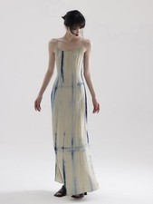 Women's Summer Sleeveless Suspender Dress Camisole Holiday Casual Printed Dress