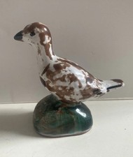 Vintage 1970s Sigurour Hakon Arnorsson Pottery Bird Iceland Signed SA