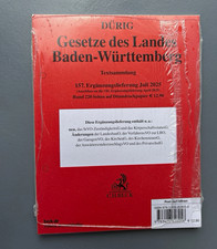 C.H.BECK Dürig Gesetze des Landes Baden-Wür...