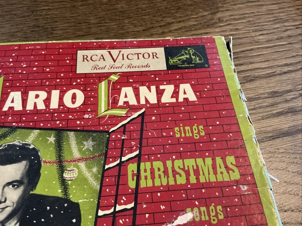 Mario Lanza Sings Christmas Songs 45 RPM Boxed Record Set RCA Victor 1950's - Image 3 of 4