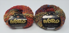 Noro BONBORI Yarn (lot of 2) Discontinued Color #7 Wool/Nylon Blend NWT