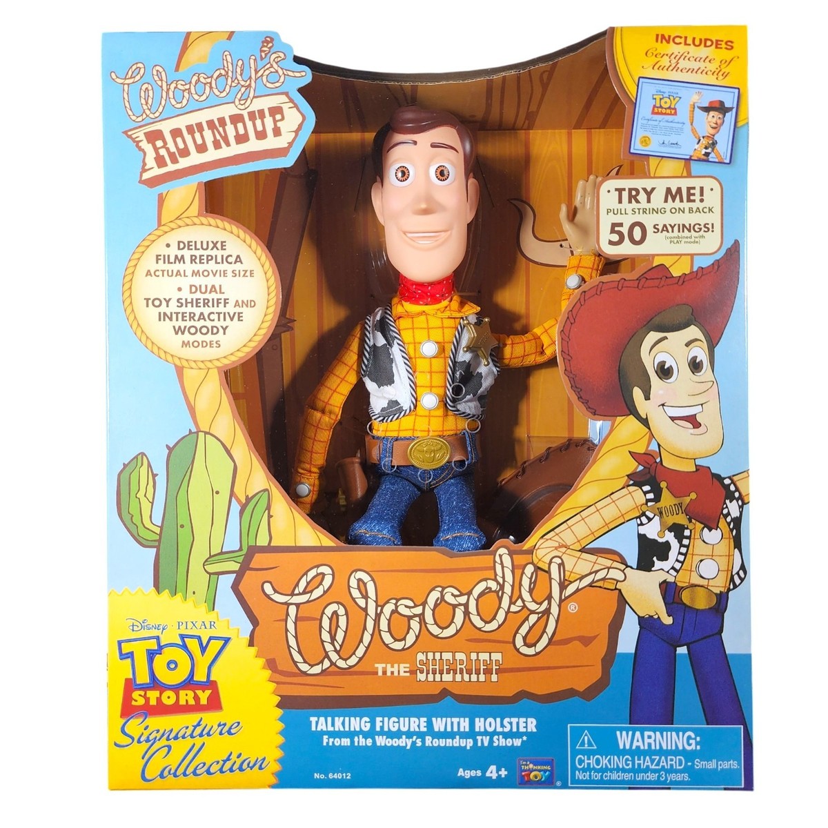Thinkway Toys Woody Sheriff Talking Figure Roundup Signature