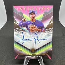 2023 Bowman Inception Lizandro Rodriguez Autographs Pink Foil #BPA-LR #/75