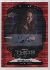 2022 Upper Deck Marvel Allure Red Auto Kat Dennings as Darcy Lewis #25 Auto 08fe