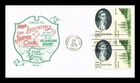 US COVER CAPTAIN JAMES COOK 200TH ANNIVERSARY FDC BLOCK OF 4 ARTOPAGES CACHET