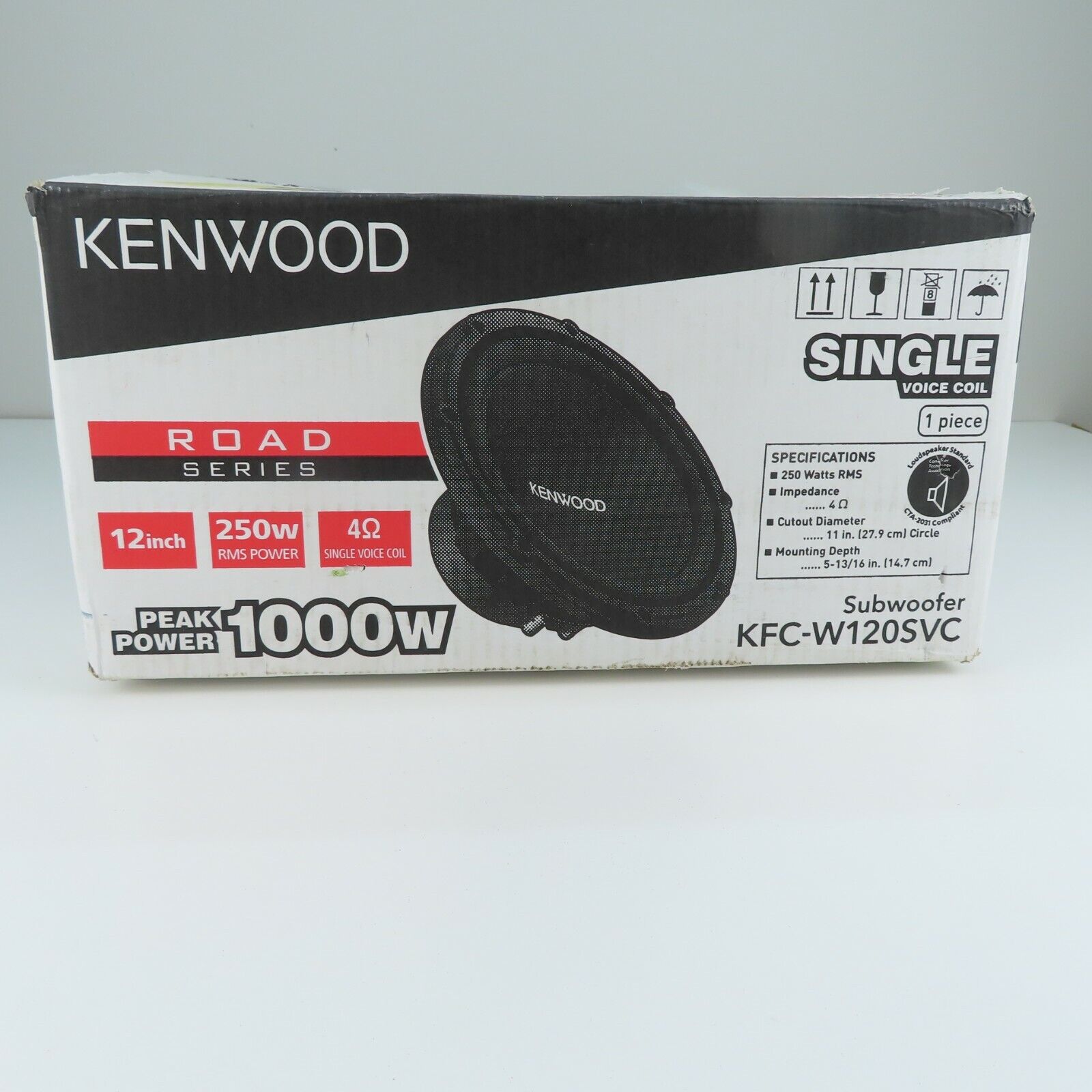 Kenwood KFC-W120SVC Road Series 12 inch 250W Subwoofer for sale online |  eBay