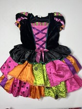Halloween Costume Girl s Colorful Dress Size 4-6 Gypsy/Witch