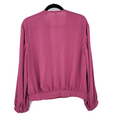 トップス balloon tops pink beige ESMOK Forever 21 Women's Balloon-Sleeve Shrug Sweater Pink at