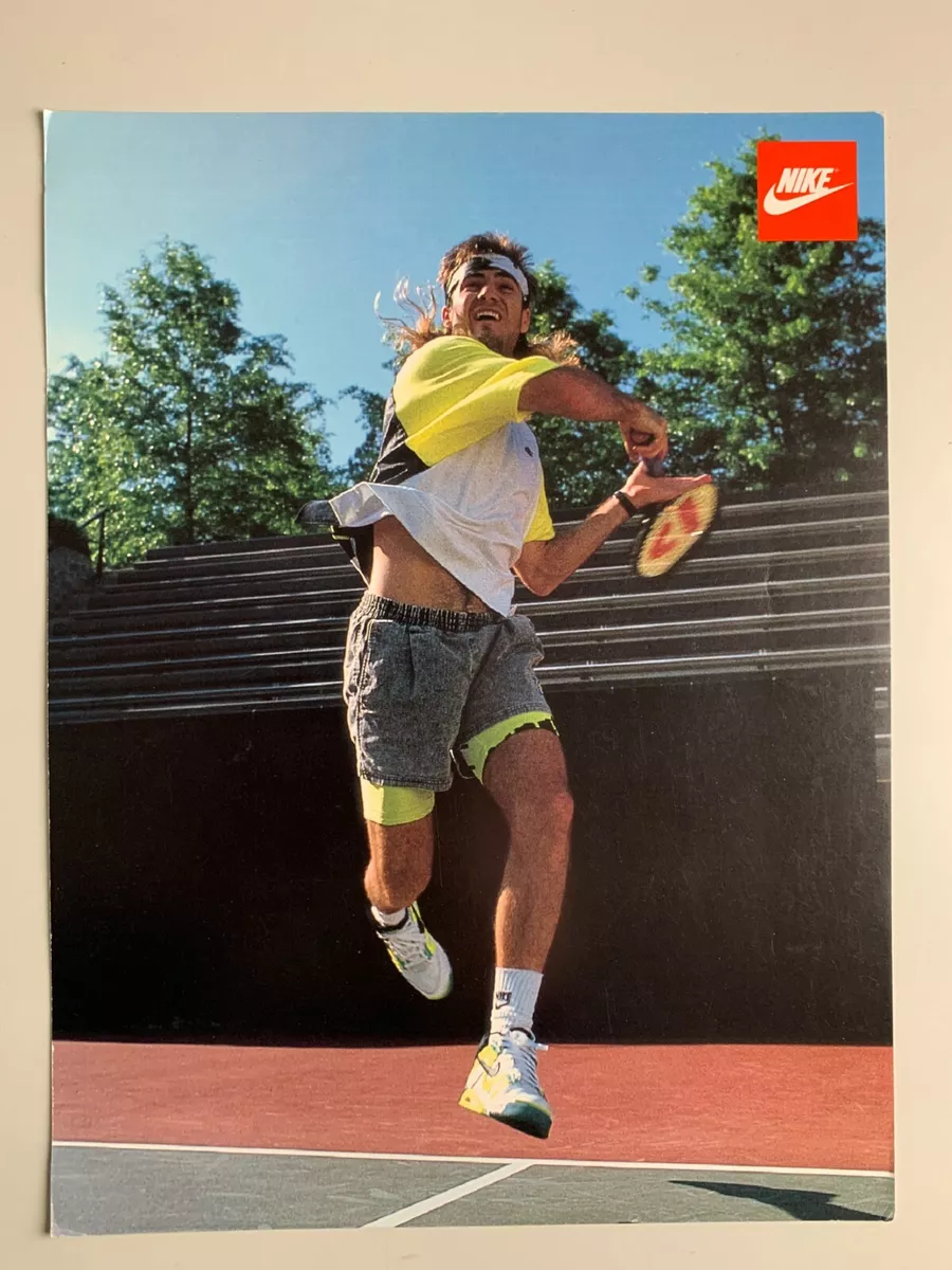 RARE VINTAGE NIKE LARGE FORMAT PROMO CARD ANDRE AGASSI