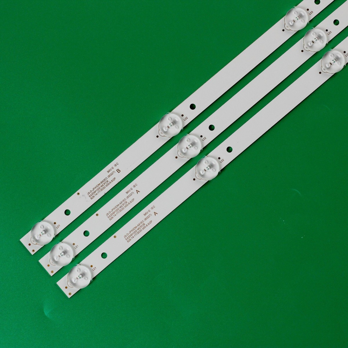 Kit/3pcs LED Strips For JS-D-JP43DM-A81EC JS-D-JP43DM-B82EC (80227