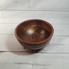 Threshold Wood Bowl - Small Salad Serving Dish - Round