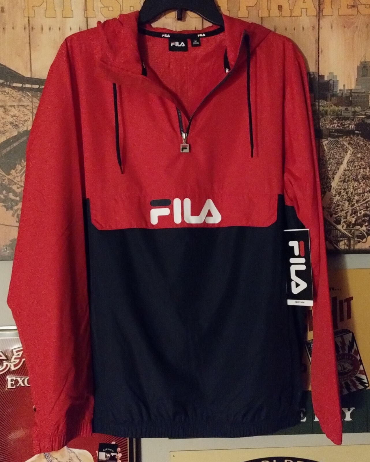 FILA Maglione Uomo Giacca a Vento 1 4 Zip Taglia M Nuovo con etichette