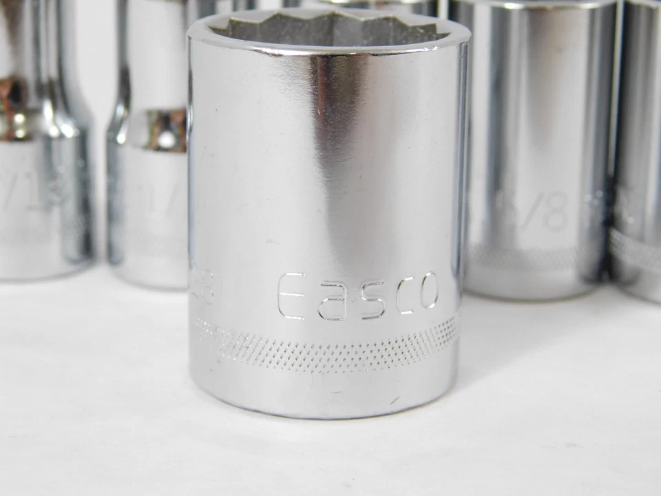 NOS Easco USA - 6 Piece 1/2" Drive SAE Socket Tool Kit / Set 7/16" thru 7/8" NEW - Image 4 of 4