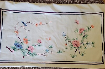 Vintage Springmaid Tranquility Pillow Case King Birds Flowers No Iron